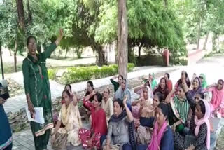Mid day meal workers staged a strong protest against the Punjab government for their rightful demands