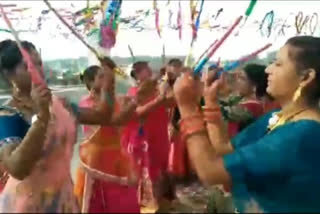 Dandiya competition in Chandwa block of Koderma
