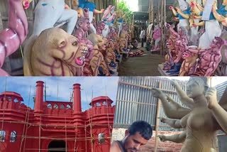 Durga puja Preparation in Jorhat