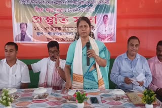Minister Ajanta Neog attends party organizational meeting in Teok