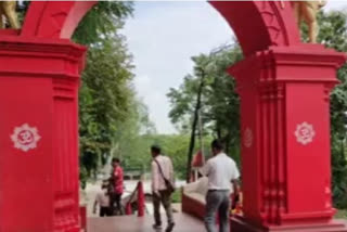 Preparation of Durga Puja at Mahamaya