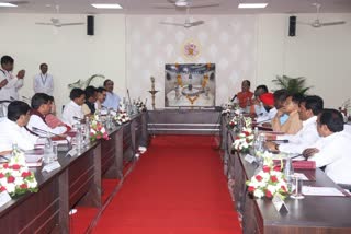 MP cabinet meeting ex bureaucrats frown