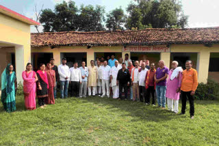 mla kamlesh singh Visited Bilaspur school in Palamu