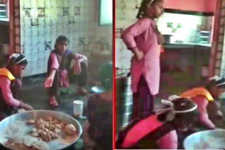 UP Viral: Girl students forced to cook food in school in Aligarh