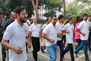 Health Minister Banna Gupta participated in marathon on World Heart Day in Ranchi