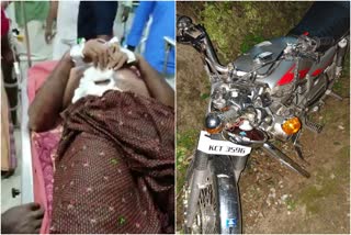 elephent attack  bike riders injured elephant attack bonakkad  കാട്ടാന ആക്രമണം  കാട്ടാന ആക്രമണത്തില്‍ രണ്ട് പേര്‍ക്ക് പരിക്ക്  ബോണക്കാട് കാട്ടാന ആക്രമണം  കേരള വാർത്തകൾ  മലയാളം വാർത്തകൾ  kerala latest news  malayalam latest news  bonakkad elephant attack