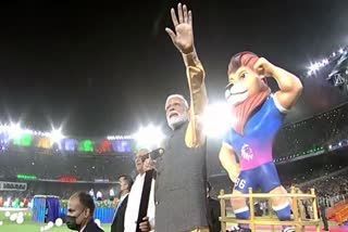 PM inaugurated 36th National sports in  Narendra Modi stadium