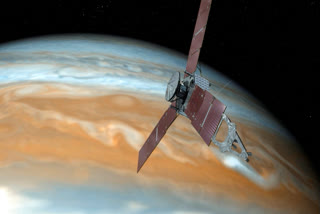 NASA spacecraft buzzes Jupiter moon Europa