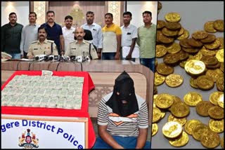 Man held for selling fake gold coins in  Davangere