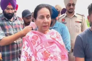 MP Preneet Kaur met the lineman who was staging a sit in in Bhedpura village of Samana