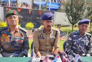 Senior Superintendent of Police Raees Mohammad Bhatt press conference