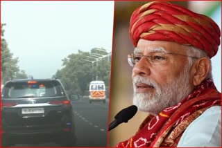 Narendra Modi stopped his convoy to give way to an ambulance in Gujarat
