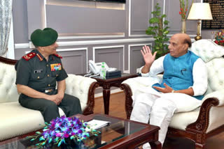 General Anil Chauhan met Defence Minister Rajnath Singh after took charge of CDS