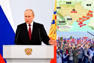 FOUR REGIONS OF UKRAINE FOLDED IN RUSSIA FRIDAY said by putin