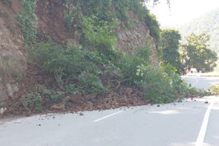 landslide near Khankra on Badrinath Highway