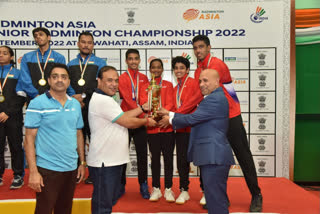 cm at closing ceremony of badminton competition