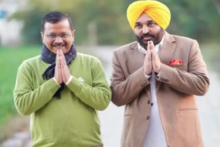 Arvind Kejriwal  Bhagwant Mann visit gujarat