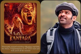 actor prabhas compliments on kantara movie