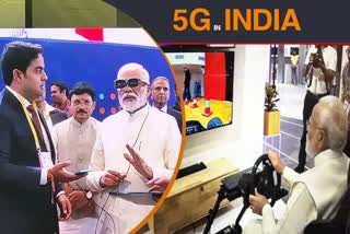 पंतप्रधानांनी चालवली 5G सक्षम रिमोट कार