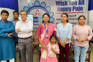 Medical camp for visitors at Durga Puja Mandap in Kolkata