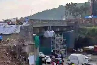 bridge in the busy Chandni Chowk area