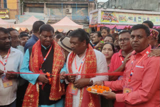 Arjun Munda inaugurates Durga Puja pandals