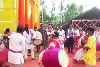 Puja inaugurated by MLA Ramkrishna Ghosh at Lanka