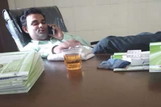 rbsk transferred to sambalpur due to  photo viral when drinking alcohol at office