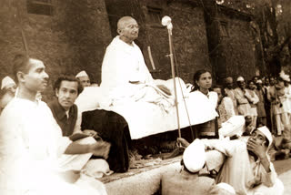 Mahatma Gandhi in Mussoorie