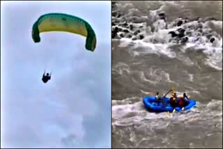 Successful trial of Paragliding and River Rafting in Kinnaur