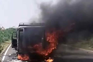 TOOFAN VEHICLE BURNT