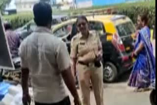 Traffic senior police inspector slapped to Chinese Stall Cook