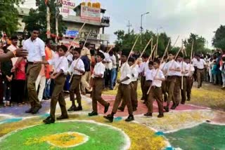 ಬಾಗಲಕೋಟೆಯಲ್ಲಿ ಆರ್​ಎಸ್​ಎಸ್ ಪಥಸಂಚಲನ