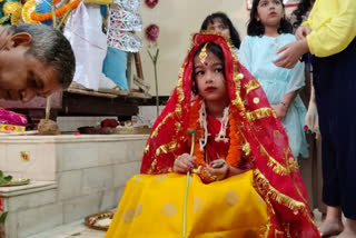 Kanya Puja on occasion of Navratri 2022