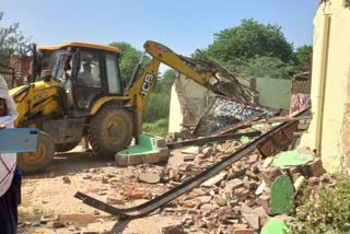 criminal house demolished in nuh