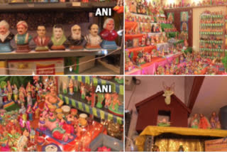 Bommai Golu dolls depicting political leaders, social reformers adorn Madurai streets