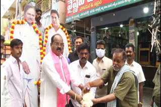 TRS leader distributed LIQUOR and chicken