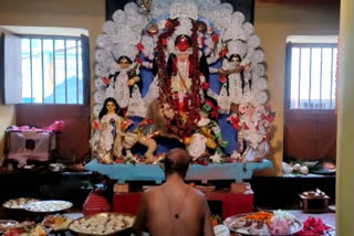 Famous Lal Durga of Bhattacharya family in Nabadwip