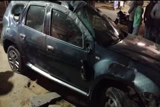 (Car crushed businessman in Kalwar)