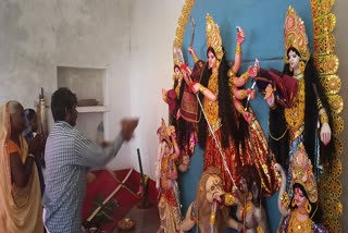 Mantra of Durga Puja is chanted in Santhali