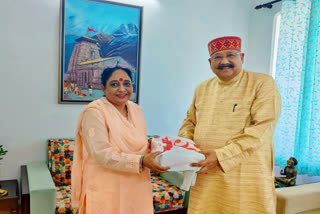 Speaker Ritu Khanduri Met Satpal Maharaj