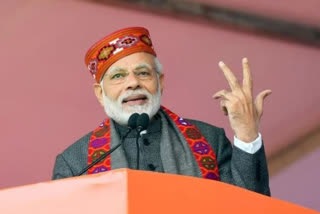 PM MODI HIMACHAL VISIT BILASPUR AIIMS AND HYDRO ENGINEERING COLLEGE INNAUGRATION PM MODI IN KULLU DUSSEHRA