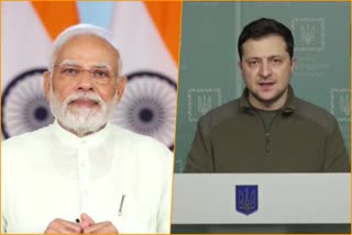 PM Modi had a telephonic conversation with Ukrainian President Volodymyr Zelensky