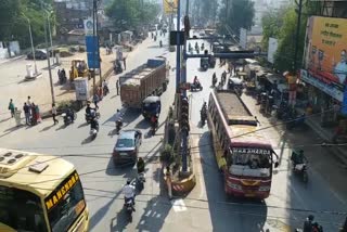 traffic police made route plan for Vijayadashami