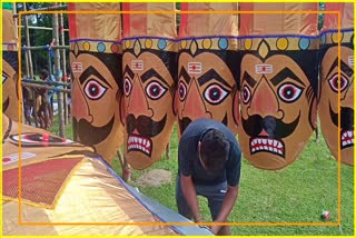 Dussehra festival preparation in Barpeta