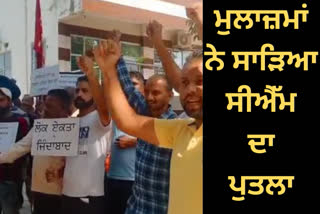 In Sri Anandpur Sahib, the accused blew up the effigy of the government, protested on the day of Dussehra