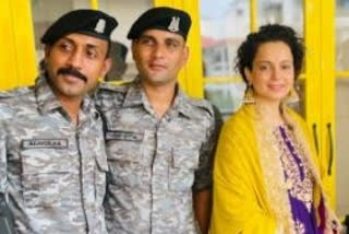 Kangana celebrates Dussehra with CRPF personnel, performs shastra pooja