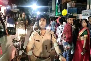 SSP Kishore Kaushal came out on bullet in Ranchi