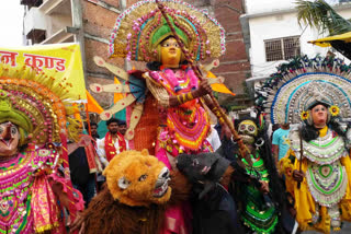 Idol Immersion in Ranchi