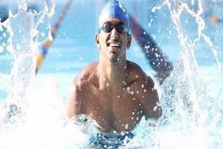 National Games 2022  ദേശീയ ഗെയിംസ് 2022  സ്വർണ മത്സ്യമായി സജൻ പ്രകാശ്  Sajan Prakash  Sajan Prakash wins third gold medal in swimming  സജൻ പ്രകാശിന് മൂന്നാം സ്വർണം  ദേശിയ ഗെയിംസ്  ദേശിയ ഗെയിംസ് ഫുട്‌ബോൾ